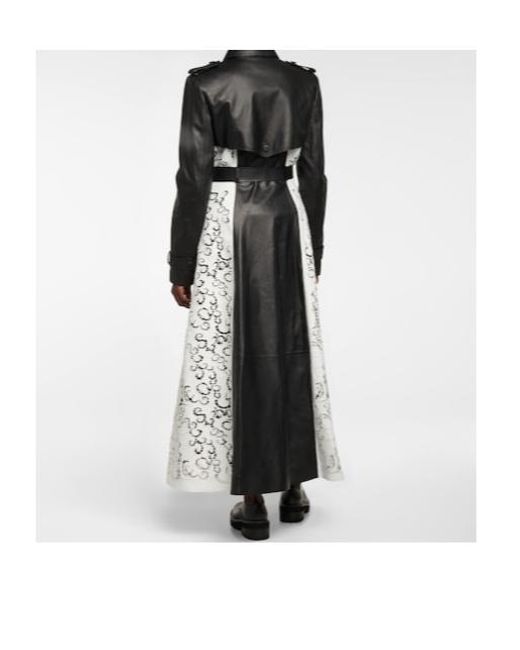 Gabriela Hearst Black Leather Trench Coat