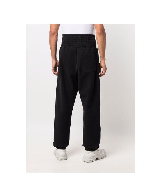 XOXOGOODBOY Black High-Waisted Rope Sweatpants for men