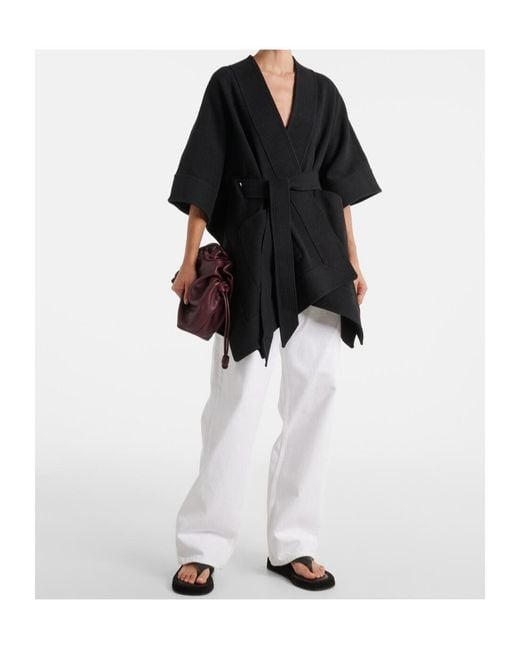 Wardrobe NYC Blue Belted Cape