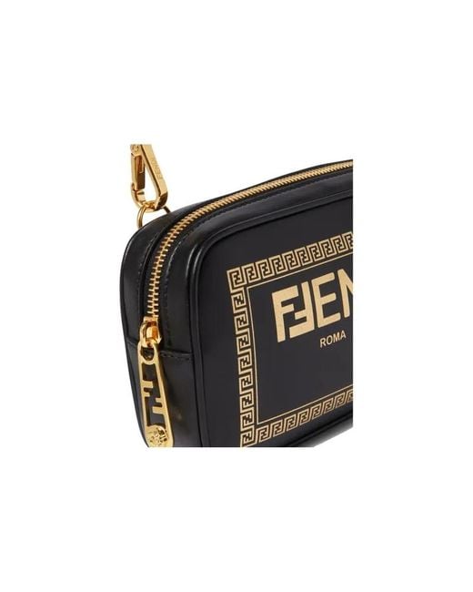 Versace White Zipper Shoulder Bag