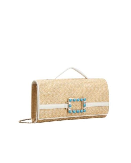 Roger Vivier Natural Belle Vivier Clutch