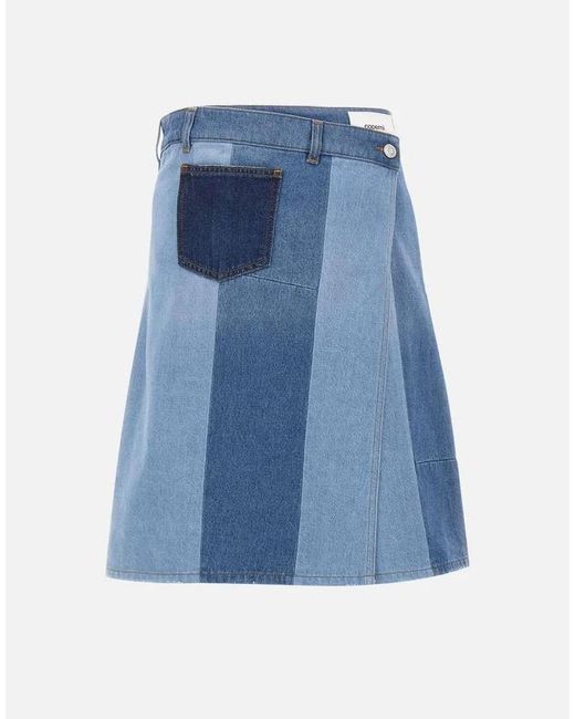 Coperni Blue Spliced Skirt