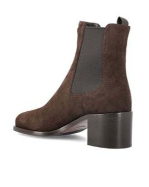Prada Brown Round-Head Short Boots