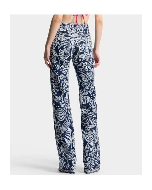 DSquared² Blue Straight Jeans