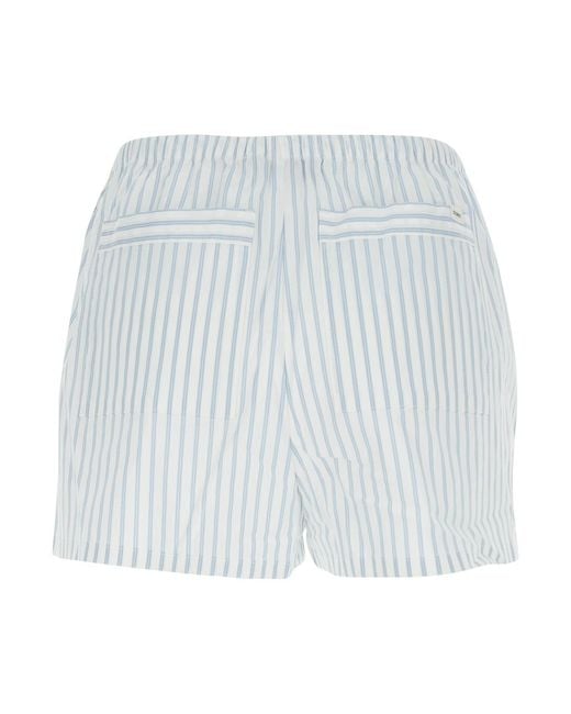 DUNST Gray Pajama Striped Mini Shorts
