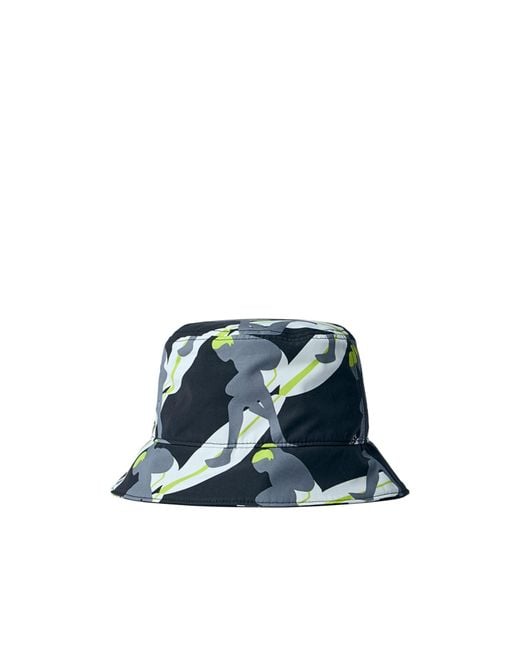 Gucci Blue Allover Surfer-Print Bucket Hat for men
