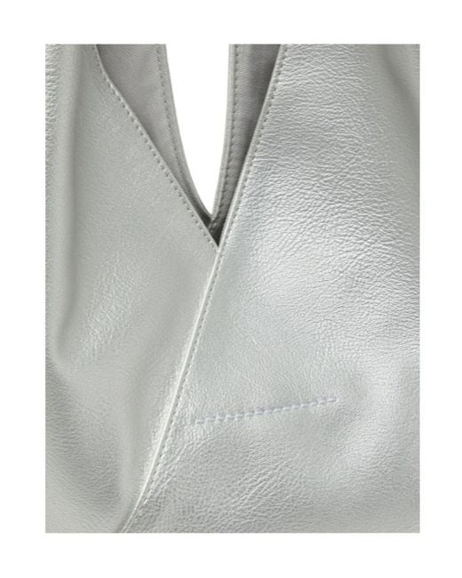 MM6 by Maison Margiela Gray Classic Japanese Small Tote Bag