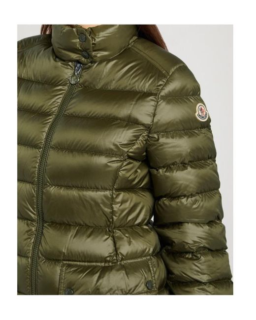 Moncler Green Genet Padded Shell Coat