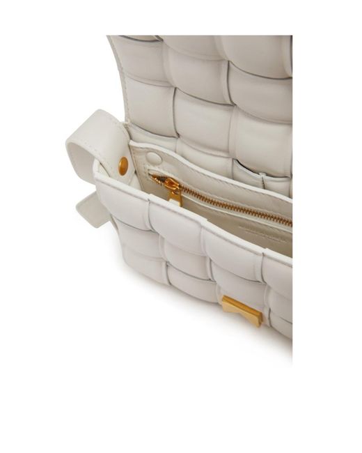 Bottega Veneta White Padded Cassette Shoulder Bag