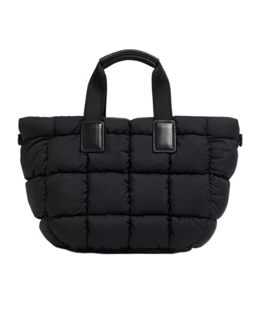 Moncler Black Logo Patch Mini Caradoc Tote Bag