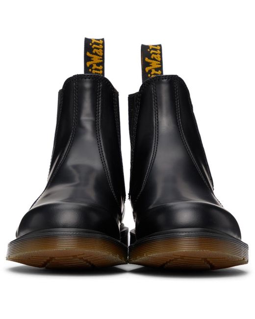 Dr. Martens Black Logo Spliced Ankle Boots for men