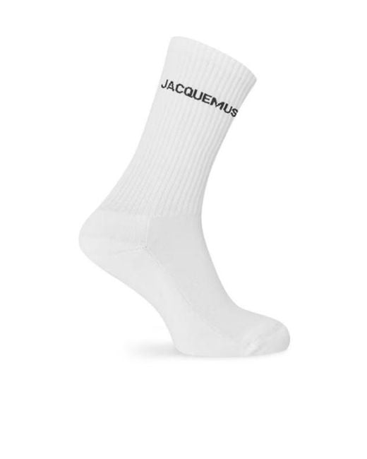 Jacquemus Blue Logo Socks