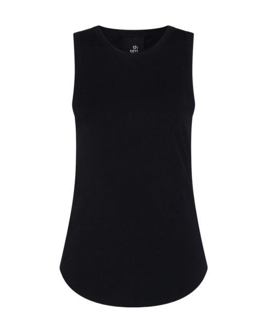 Thom Krom Black Sleeveless Longline Top