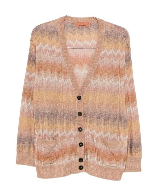 Missoni Natural Lamé Oversized Cardigan