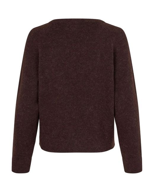Samsøe & Samsøe Brown Nor O-N Round-Neck Sweater for men