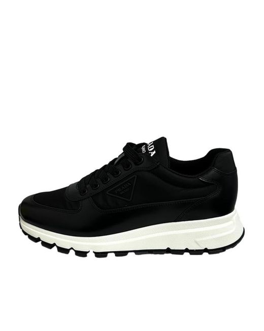 Prada Black Round-Toe Sneakers for men