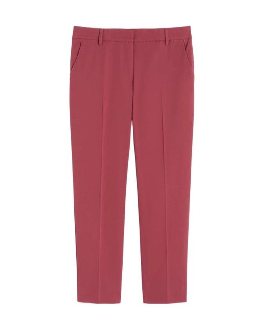 Weekend by Maxmara Red Cropped Slim Pants