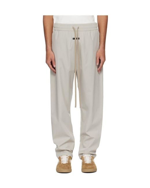 Fear Of God Gray Elastic Waist Sweatpants for men