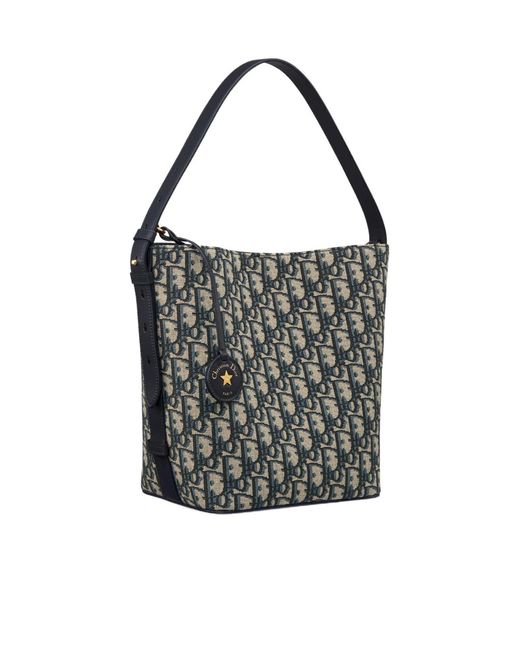Dior Black Small Star Bucket Bag