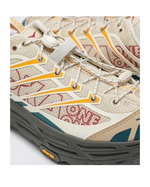Hoka One One Gray Trail Logo Running Shoes for men