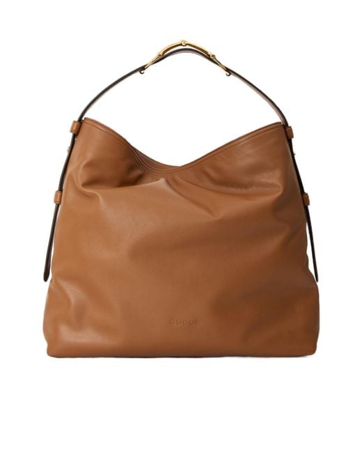 Gucci Brown Solid Color Casual Crossbody Bag