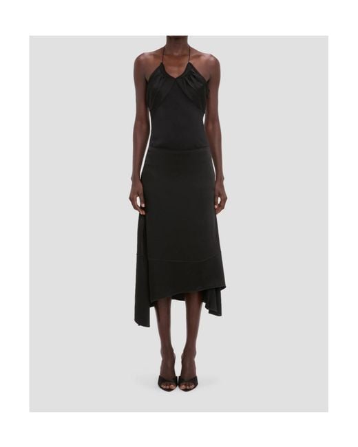 Victoria Beckham Black Asymmetrical Skirt