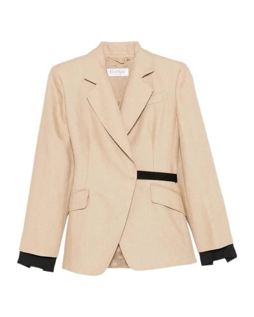 Max Mara Natural Long-Sleeved Jacket