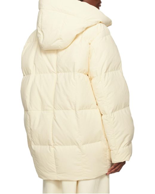 Jil Sander White Quilted Down Jacket