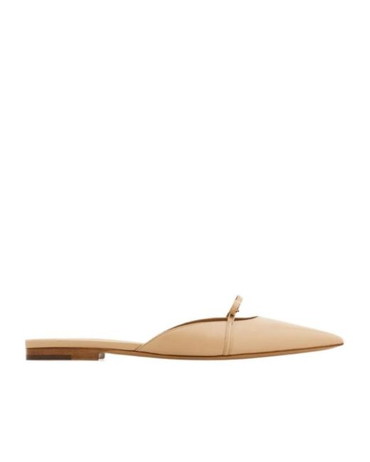 Ferragamo White Ferragamo Mini Bow Pointed-Toe Mules