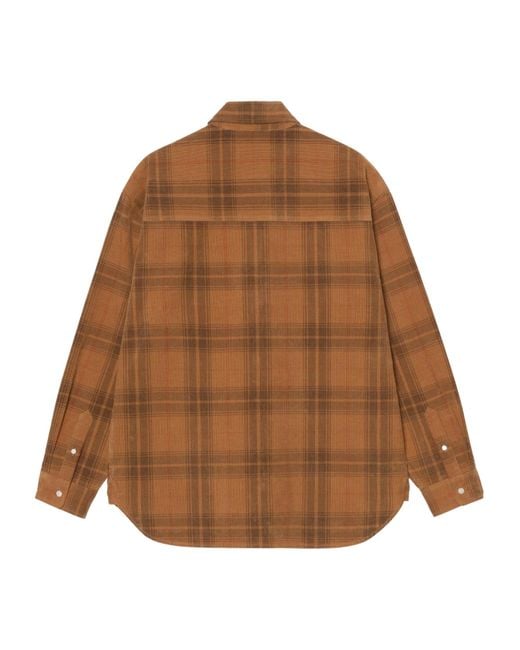 Carhartt Brown Wilber Check Shirt for men