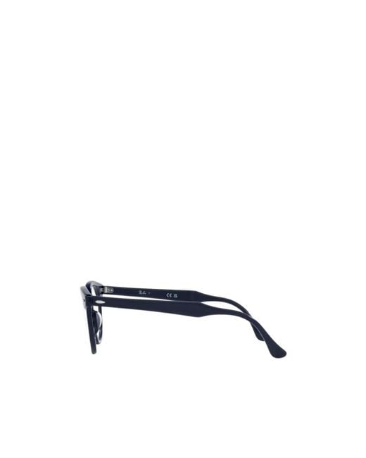 Ray-Ban White Rb2180V Round-Frame Glasses for men
