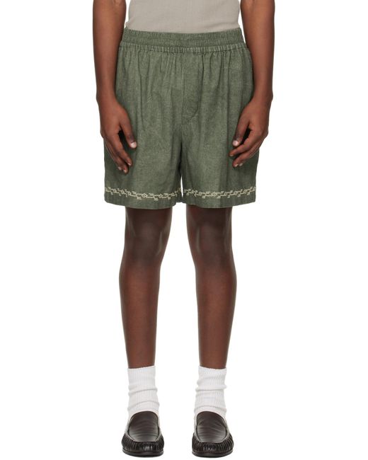 Isabel Marant Green Zilan Shorts for men