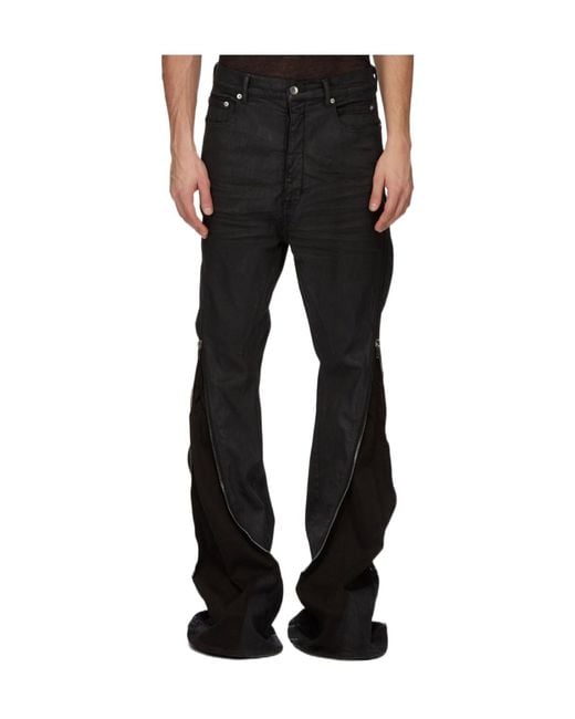 Rick Owens Black Bolan Banana Stretch Denim Jeans for men