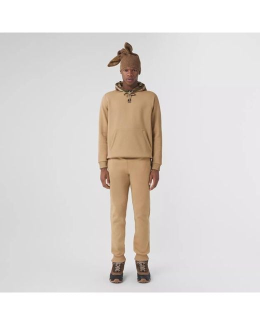 Burberry Natural Cotton Sweatshirt With Hood And Pocket for men