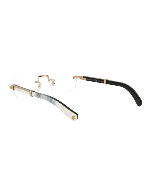 Cartier White Rectangular Frame Glasses for men