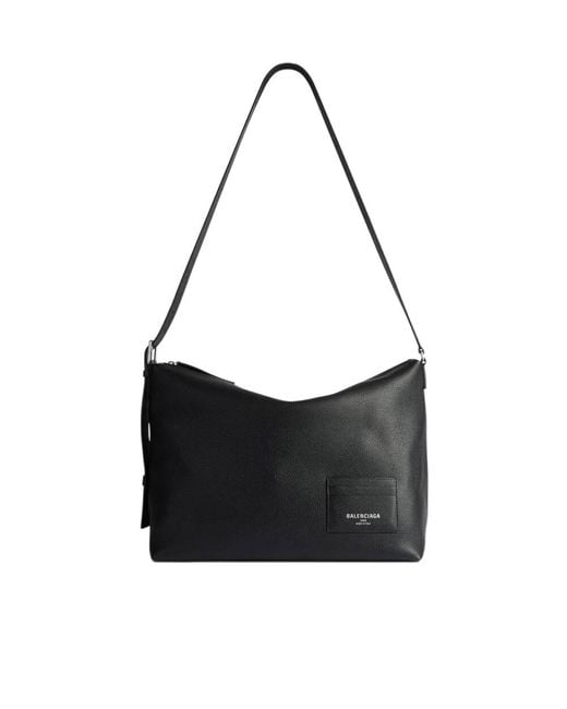 Balenciaga Black Credit Messenger Large Tote Bag for men