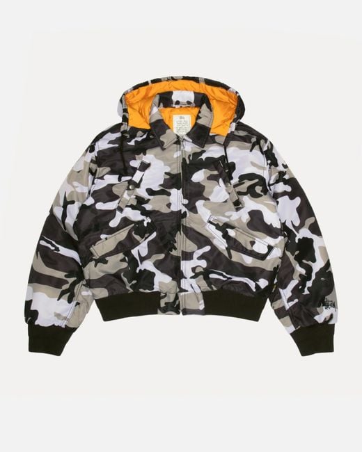 Stussy Black Flight Bomber for men