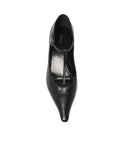 The Row Black Pointed-Toe Pumps