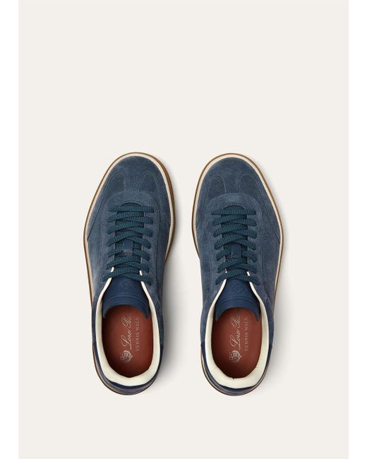 Loro Piana Blue Tennis Walk Sneaker