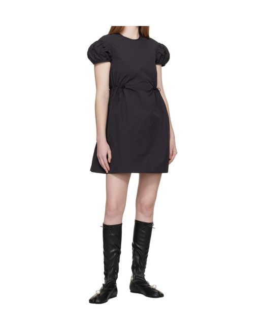 CECILIE BAHNSEN Black Cbcarla Round Neck Mini Dress