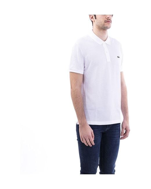 Lacoste White Slim Fit Polo Shirt for men