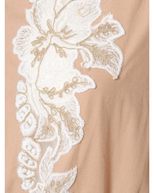 ERMANNO FIRENZE Natural Short Sleeve Dress