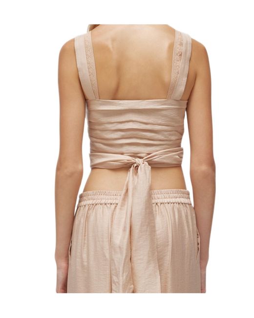 Blugirl Blumarine Natural Lace-Details Flap-Pocket Shirt