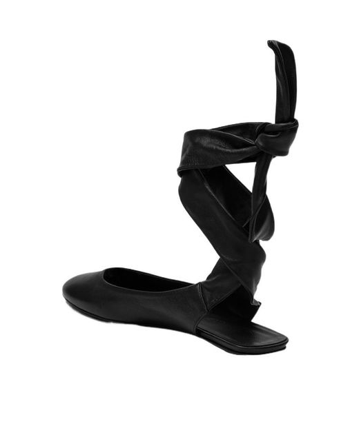 The Attico Black Cloe Ballet Shoes
