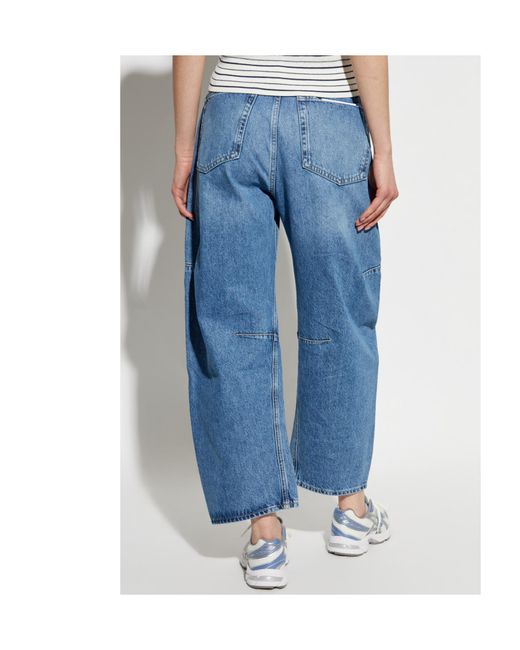 Rag & Bone Blue Charlie High-Waist Jeans