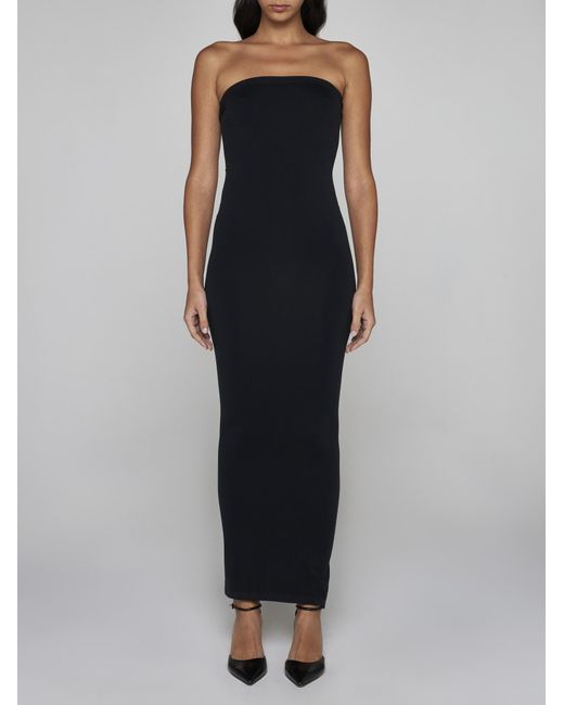 Wolford Black Fatal Off-Shoulder Dress