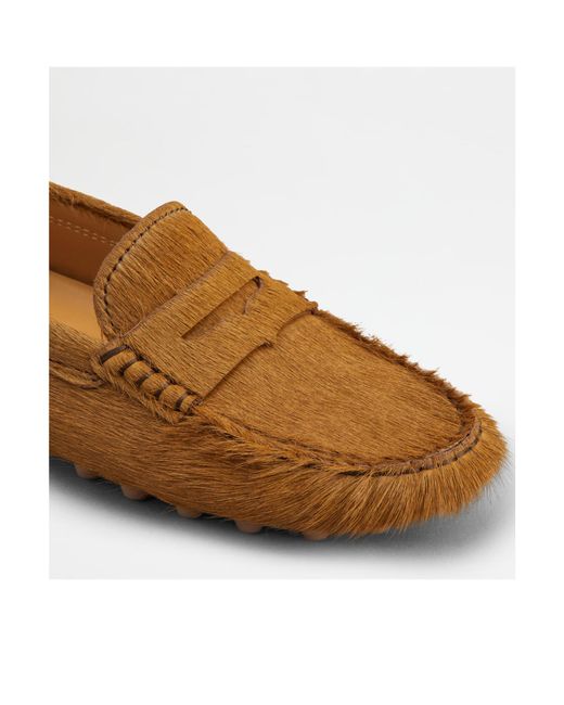 Tod's Brown Gommino Slip-On Loafers