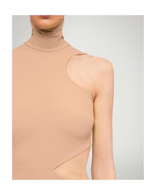 Wolford White Warm Up Cut-Out Bodysuit