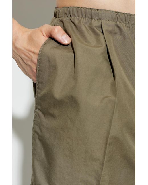 Bottega Veneta Green Drawstring Casual Pants for men