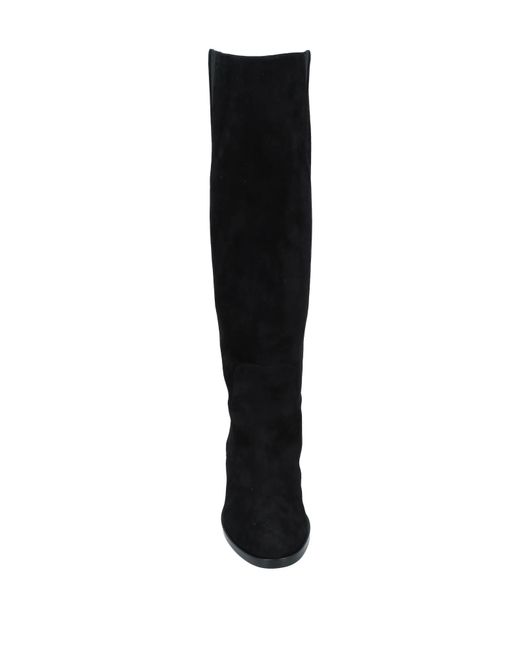 Dolce & Gabbana Black Solid Color Over-The-Knee Boots